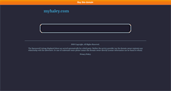 Desktop Screenshot of myhaley.com